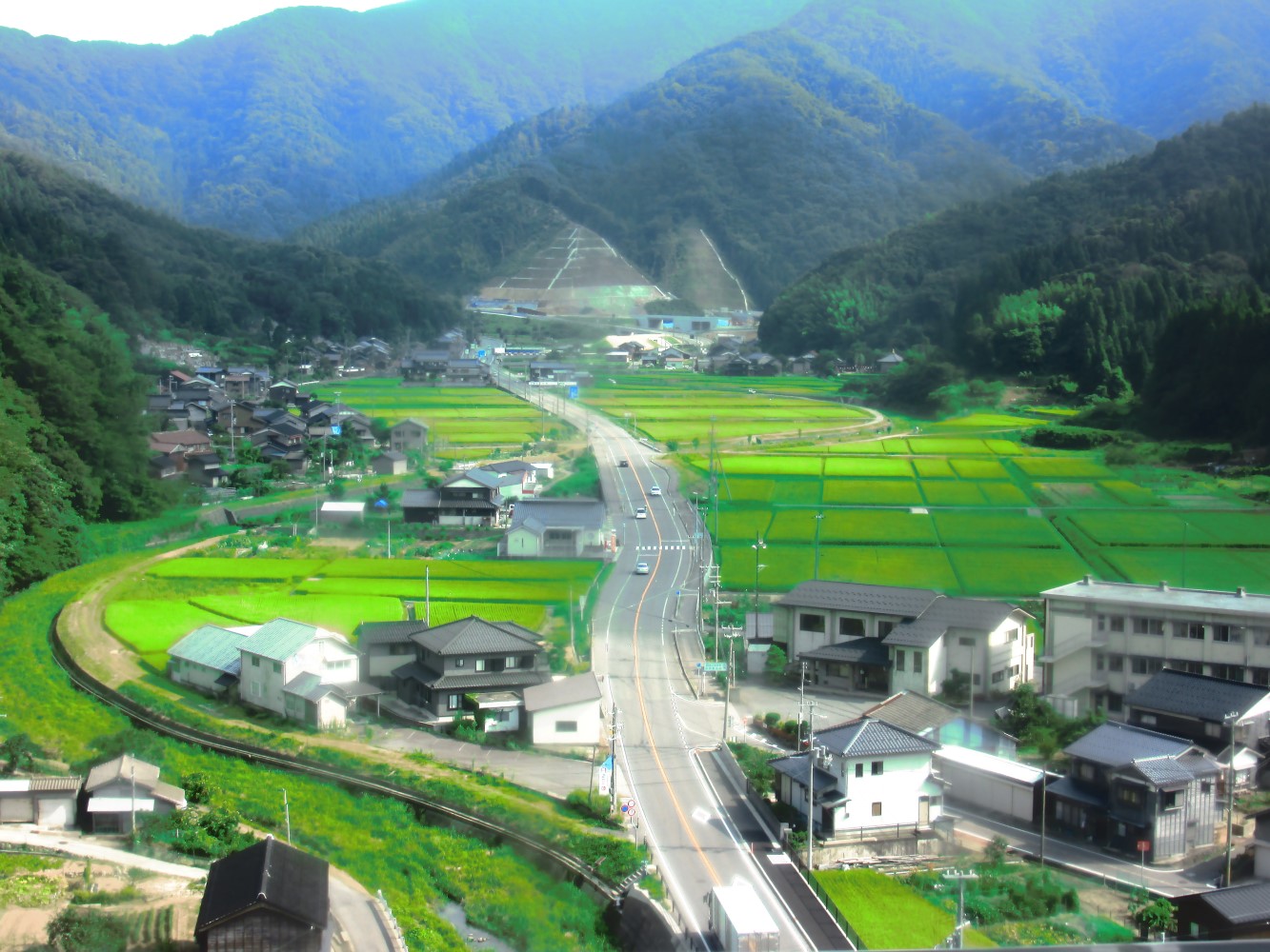 余部橋梁の景色(山側)