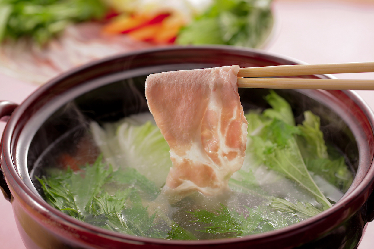 昆布だしのしゃぶしゃぶ